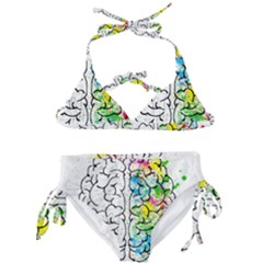Brain-mind-psychology-idea-drawing Kids  Classic Bikini Set by Jancukart