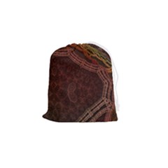 Fractal Pattern Geometric Pattern Drawstring Pouch (small) by Ravend