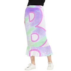 Abstract T- Shirt Cool Abstract Pattern Design 2 Maxi Fishtail Chiffon Skirt by maxcute