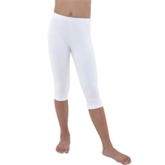 Black And White Pattern T- Shirt Black And White Pattern 3 Kids  Lightweight Velour Capri Leggings  by maxcute