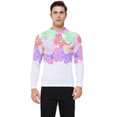 Butterflies T- Shirt Kaleidoscope Of Butterflies T- Shirt Men s Long Sleeve Rash Guard