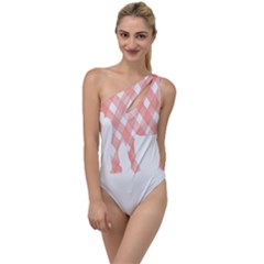 Elephant T- Shirt Pink Elephant T- Shirt To One Side Swimsuit by maxcute