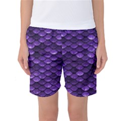 Purple Scales! Women s Basketball Shorts by fructosebat