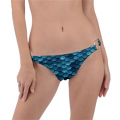 Teal Scales! Ring Detail Bikini Bottom by fructosebat