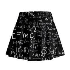 E=mc2 Text Science Albert Einstein Formula Mathematics Physics Mini Flare Skirt by Jancukart