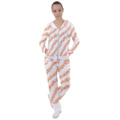 Orange Sparkle Glitter Art Lines T- Shirt Orange Sparkle Glitter Lines Art T- Shirt Women s Tracksuit by maxcute