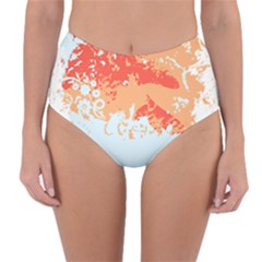 Painting T- Shirt Painting T- Shirt Reversible High-waist Bikini Bottoms by maxcute