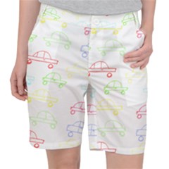Pattern Design Colored Car Boys Gi T- Shirt Colored Car Pattern Design For Boys And Girls T- Shirt Pocket Shorts by maxcute