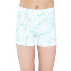 Pattern T- Shirt Lacy Leaves T- Shirt Kids  Sports Shorts by maxcute