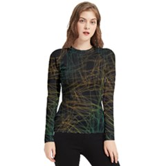 Background Pattern Texture Design Women s Long Sleeve Rash Guard by Jancukart