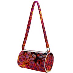 Fractal Black Texture Wallpaper Mini Cylinder Bag by Jancukart