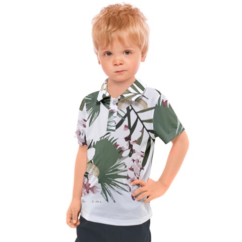Tropical T- Shirt Tropical Graceful Cauliflory T- Shirt Kids  Polo Tee by maxcute