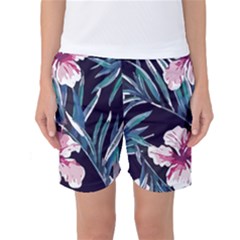 Tropical T- Shirt Tropical Graceful Flower T- Shirt Women s Basketball Shorts by maxcute