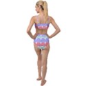Very Peri T- Shirtvery Peri Geometric Circles T- Shirt Tied Up Two Piece Swimsuit View2