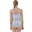 Vintage Retro T- Shirt Retro T V Clicks T- Shirt Twist Front Tankini Set View2