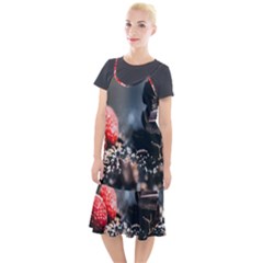 Chocolate Dark Camis Fishtail Dress by artworkshop