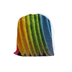  Colorful Illustrations Drawstring Pouch (large) by artworkshop