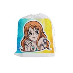 Nami Lovers Money Drawstring Pouch (large) by designmarketalsprey31