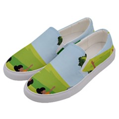Large Men s Canvas Slip Ons by SymmekaDesign