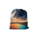 Abstract Color Colorful Mountain Ocean Sea Drawstring Pouch (Medium) View2