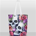 Floral Skeletons Full Print Rope Handle Tote (Small) View2
