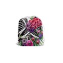 Gothic Floral Skeletons Drawstring Pouch (Small) View1