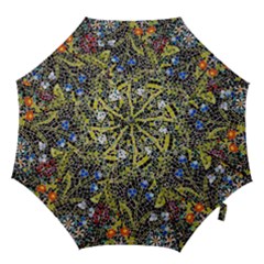 Mosaic Background Pattern Texture Hook Handle Umbrellas (large) by Ravend
