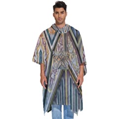 Church Ceiling Mural Architecture Men s Hooded Rain Ponchos by Ravend
