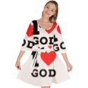 I love god Velour Kimono Dress View1