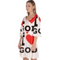 I love god Velour Kimono Dress View2
