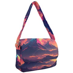 Mountain Sky Color Colorful Night Courier Bag by Ravend
