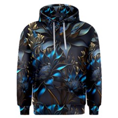 Flower Metal Flowers Sculpture Men s Overhead Hoodie by Ravend