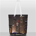Chicago City Architecture Downtown Full Print Rope Handle Tote (Small) View1