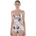 Pattern Pastel Drawing Art Cut-Out One Piece Swimsuit View1