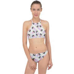 Pattern Pastel Drawing Art Racer Front Bikini Set by Uceng