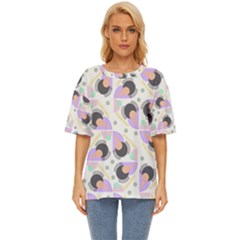 Pattern Pastel Drawing Art Oversized Basic Tee by Uceng