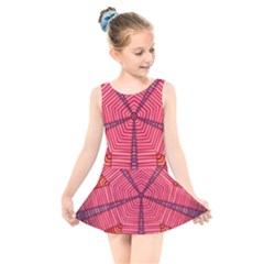 Art Pattern Design Wallpaper Kids  Skater Dress Swimsuit by Uceng