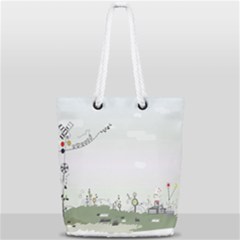 Abstract Full Print Rope Handle Tote (small) by artworkshop