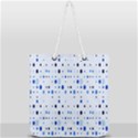 Blue Circle Pattern Full Print Rope Handle Tote (Large) View2