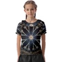 Mandala Ornament Background Kids  Frill Chiffon Blouse View1