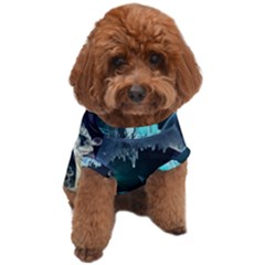 Sculpture Dinosaur Shark Frozen Winter Fantasy Dog T-shirt by Ravend