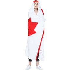 Canada Flag Canadian Flag View Wearable Blanket by Ravend