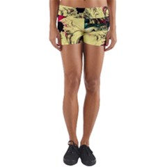 Fractal Art Design Fractal Art Digital Art Yoga Shorts by Ravend