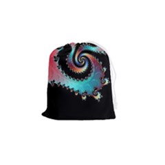 Fractals Abstract Art Digital Art Abstract Art Drawstring Pouch (small) by Ravend
