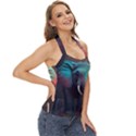Ai Generated Elephant Tusks Trunk Wildlife Africa Basic Halter Top View3