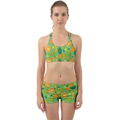 Fruit Tropical Pattern Design Art Pattern Back Web Gym Set by Ravend
