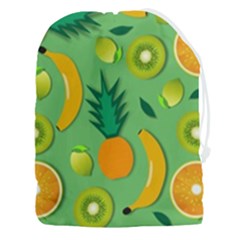 Fruit Tropical Pattern Design Art Pattern Drawstring Pouch (3xl) by Ravend