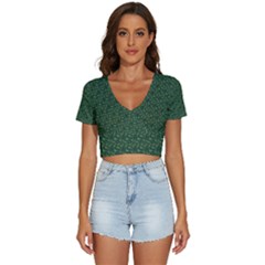 I Sail My Woods V-neck Crop Top by Sparkle