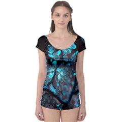 Art Ai Generated Cherry Blossom Blossoms Boyleg Leotard  by Ravend
