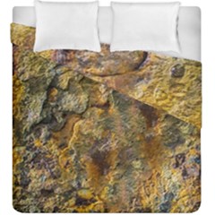 Rusty Orange Abstract Surface Duvet Cover Double Side (king Size) by dflcprintsclothing